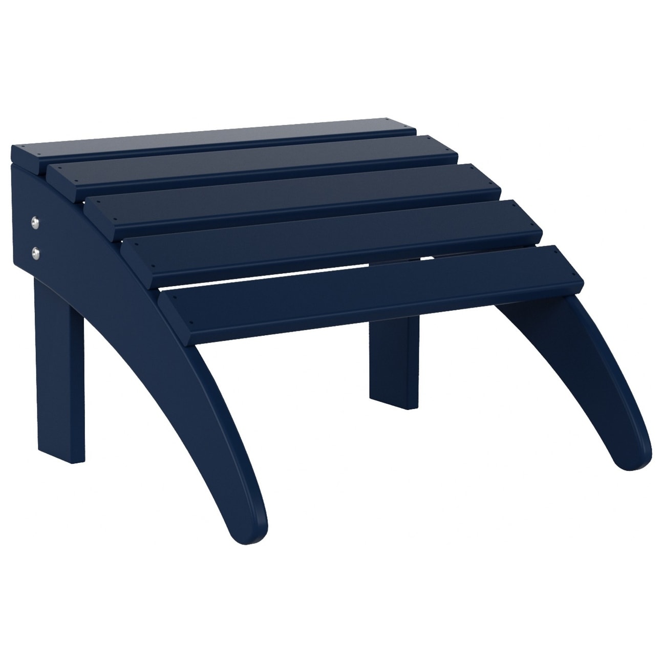 Chaise Adirondack pliable d'extérieur Polytrends Laguna HDPE résistante aux intempéries avec repose-pieds (ensemble de 2 pièces)