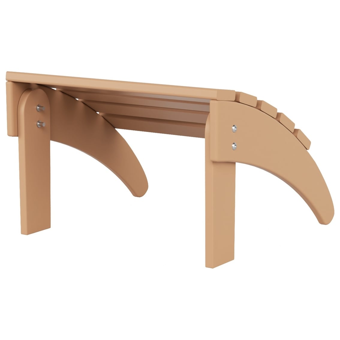 Chaise Adirondack pliable d'extérieur Polytrends Laguna HDPE résistante aux intempéries avec repose-pieds (ensemble de 2 pièces)