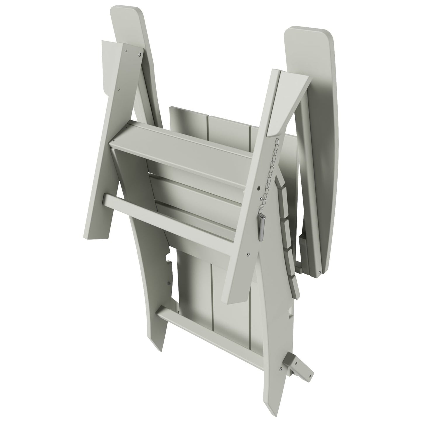 Chaise Adirondack pliante Polytrends Shoreside, moderne, écologique et résistante aux intempéries, pour usage commercial et résidentiel.