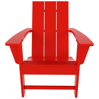 Chaise Adirondack pliante Polytrends Shoreside, moderne, écologique et résistante aux intempéries, pour usage commercial et résidentiel.