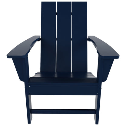 Chaise Adirondack pliante Polytrends Shoreside, moderne, écologique et résistante aux intempéries, pour usage commercial et résidentiel.