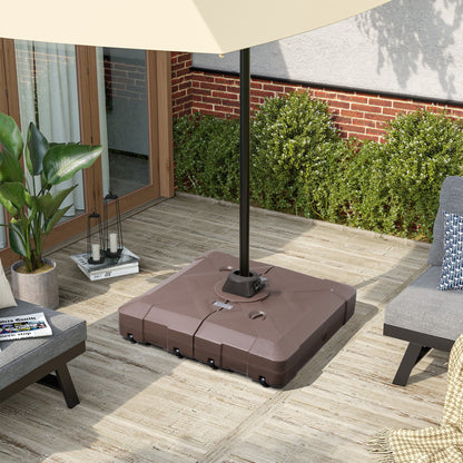 Pied de parasol déporté Pellabant 220 lb avec roulettes - Non disponible