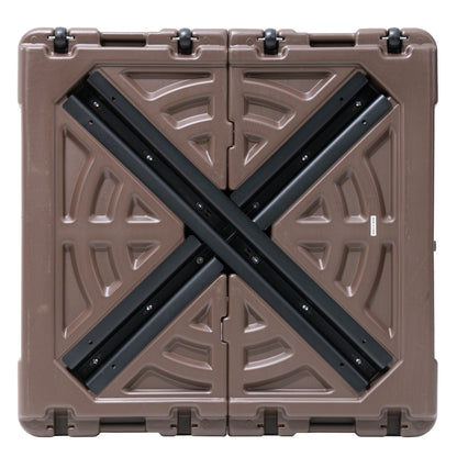 Pied de parasol déporté Pellabant 220 lb avec roulettes - Non disponible