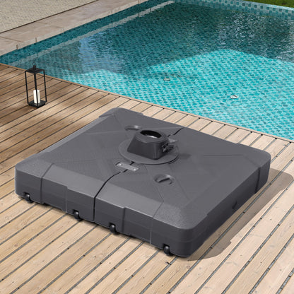 Pied de parasol déporté Pellabant 220 lb avec roulettes - Non disponible