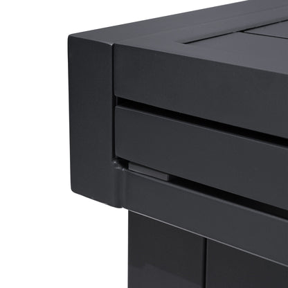 Ensemble de salle à manger d'extérieur en aluminium Pellebant 5/7/9 pièces avec table extensible et chaises empilables