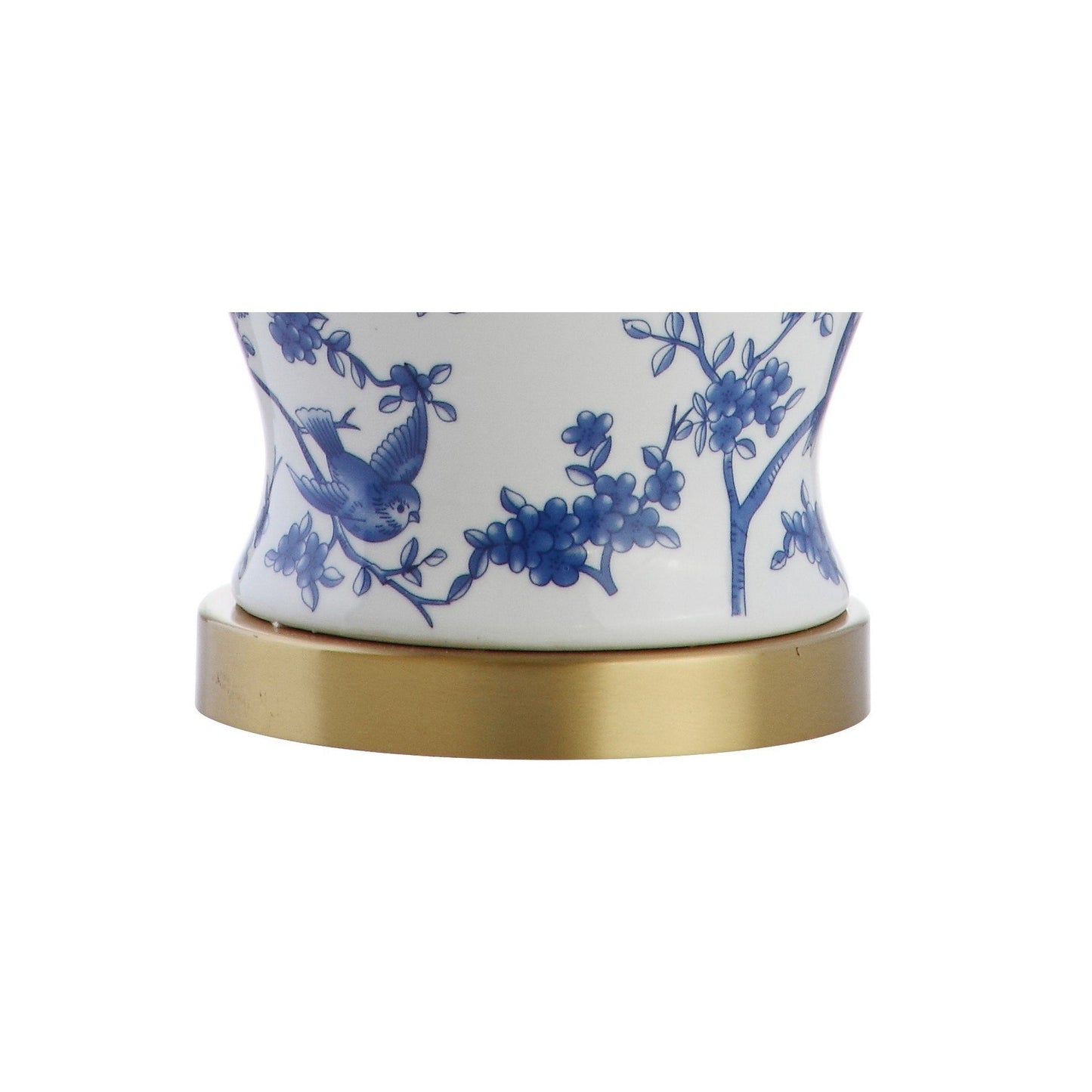 Lampe de table LED Penelope 22 Chinoiserie, bleu/blanc, par JONATHAN Y