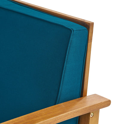 Ensemble de conversation d'extérieur 7 pièces en bois d'acacia Perla par Christopher Knight Home