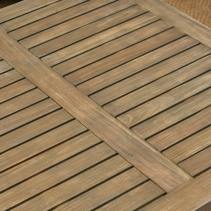 Ensemble de canapés d'extérieur Perla 7 pièces en bois d'acacia avec coussin par Christopher Knight Home