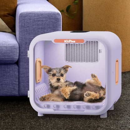 Boîte séchoir à poils d'animaux ultra silencieuse, capacité 6L, pour chats et petits chiens