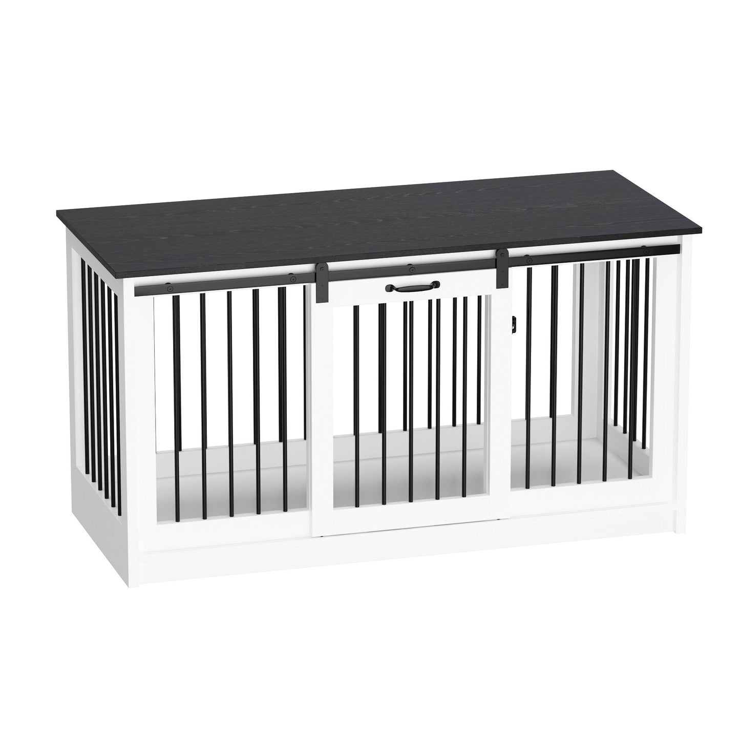 Cage pour chien élégante et robuste avec renfort en tubes de fer