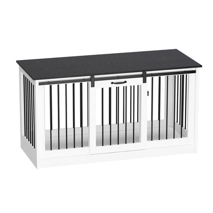 Cage pour chien élégante et robuste avec renfort en tubes de fer