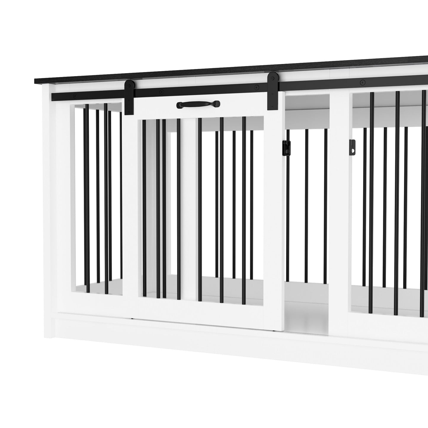Cage pour chien élégante et robuste avec renfort en tubes de fer