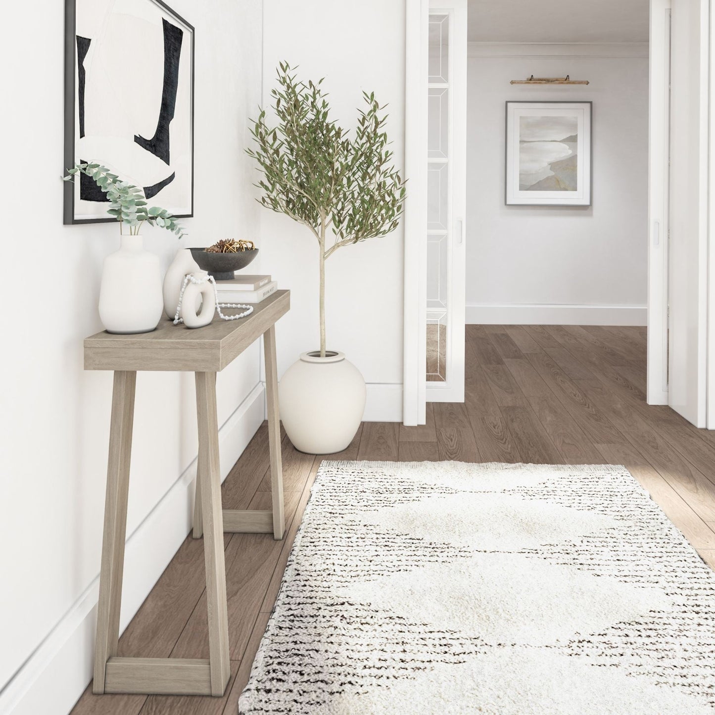 Console classique Plank and Beam - 36