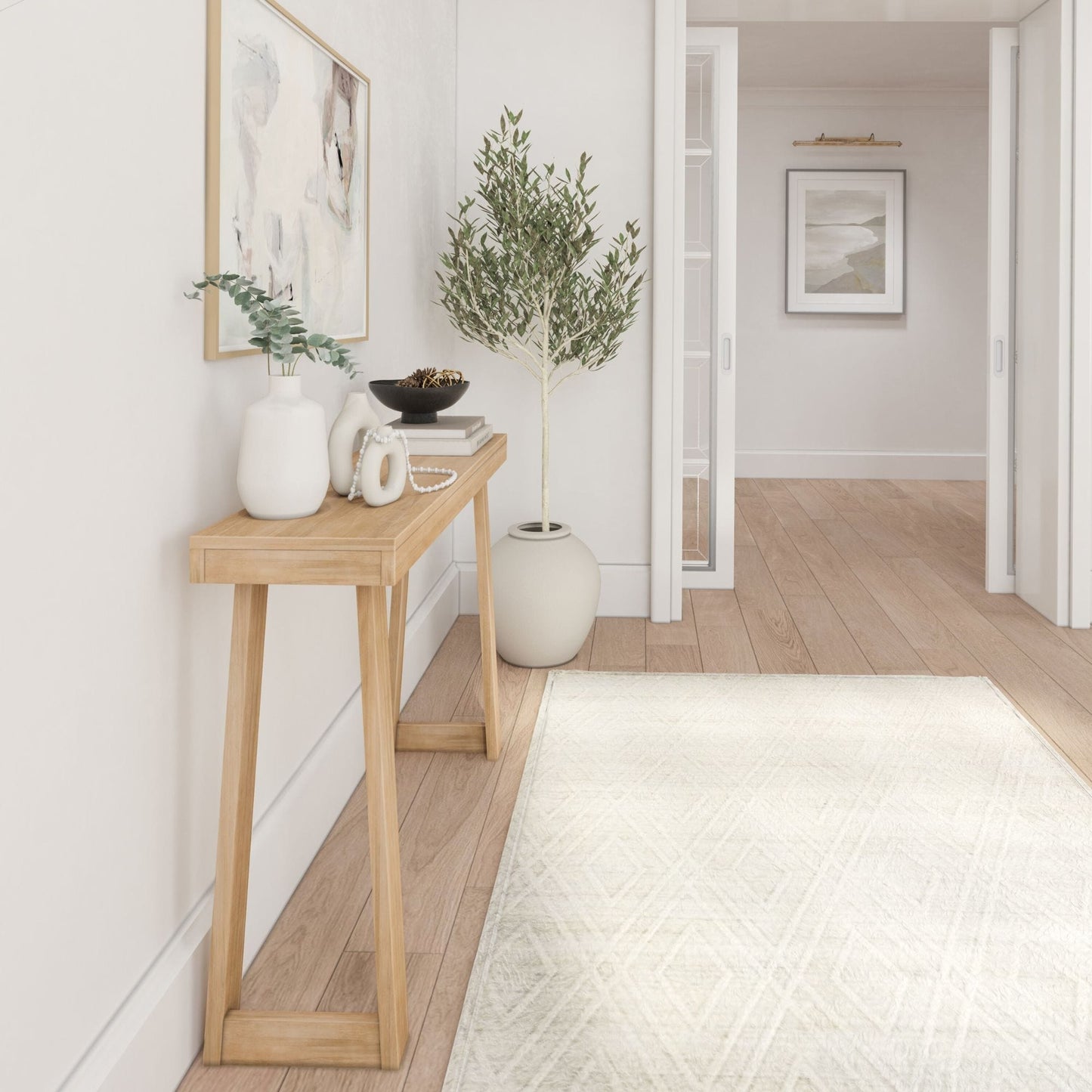 Console classique Plank and Beam - 36