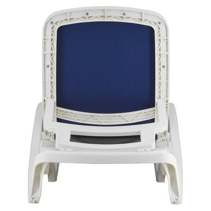 Paire de chaises longues toutes saisons de la collection Plymouth - 77 pouces