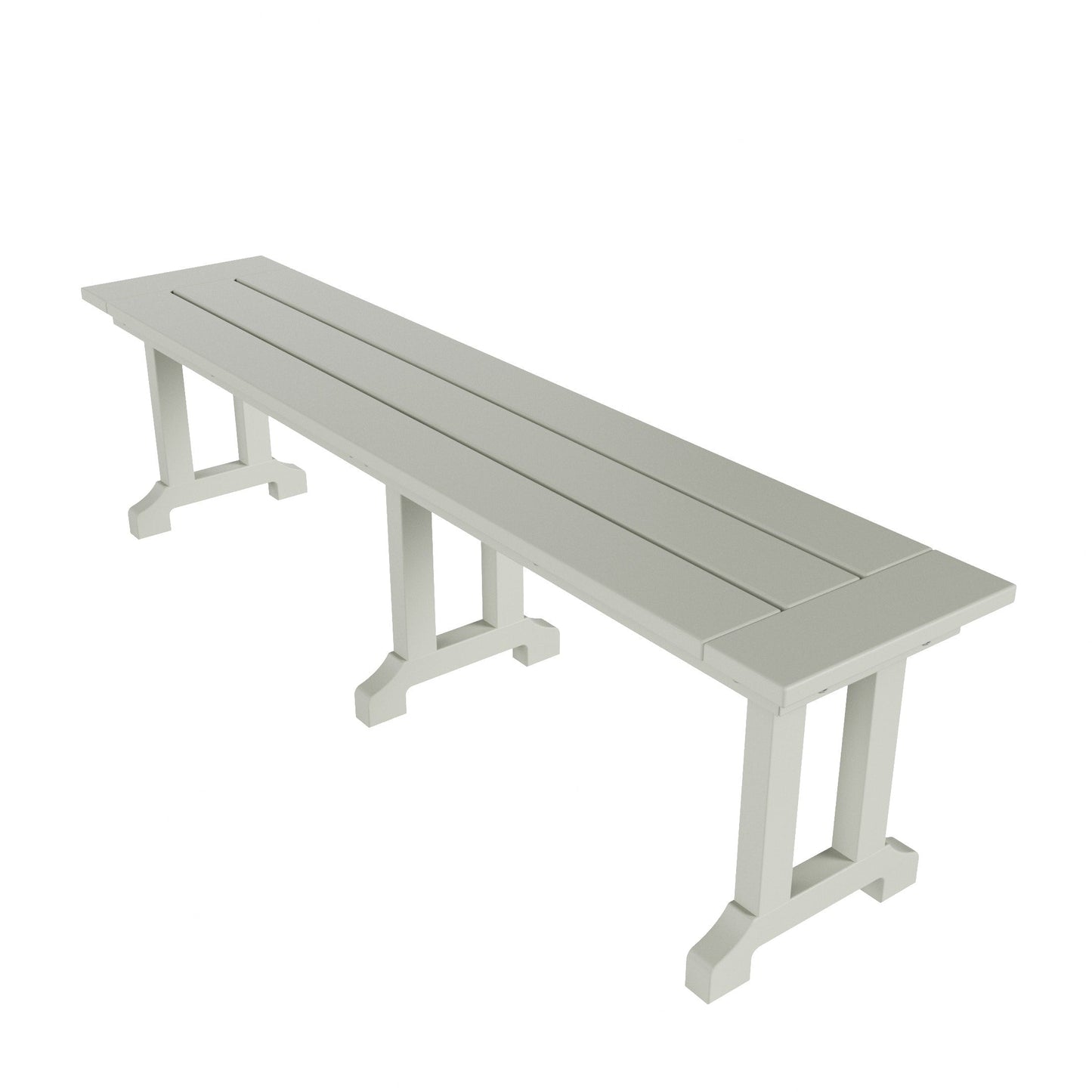 Banc de patio extérieur Polytrends Laguna HDPE résistant aux intempéries, 65 pouces