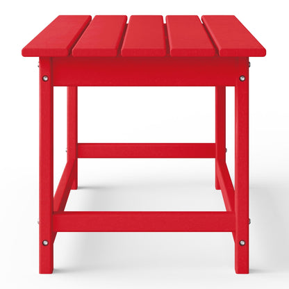 Table basse rectangulaire d'extérieur Polytrends Laguna en PEHD, résistante aux intempéries