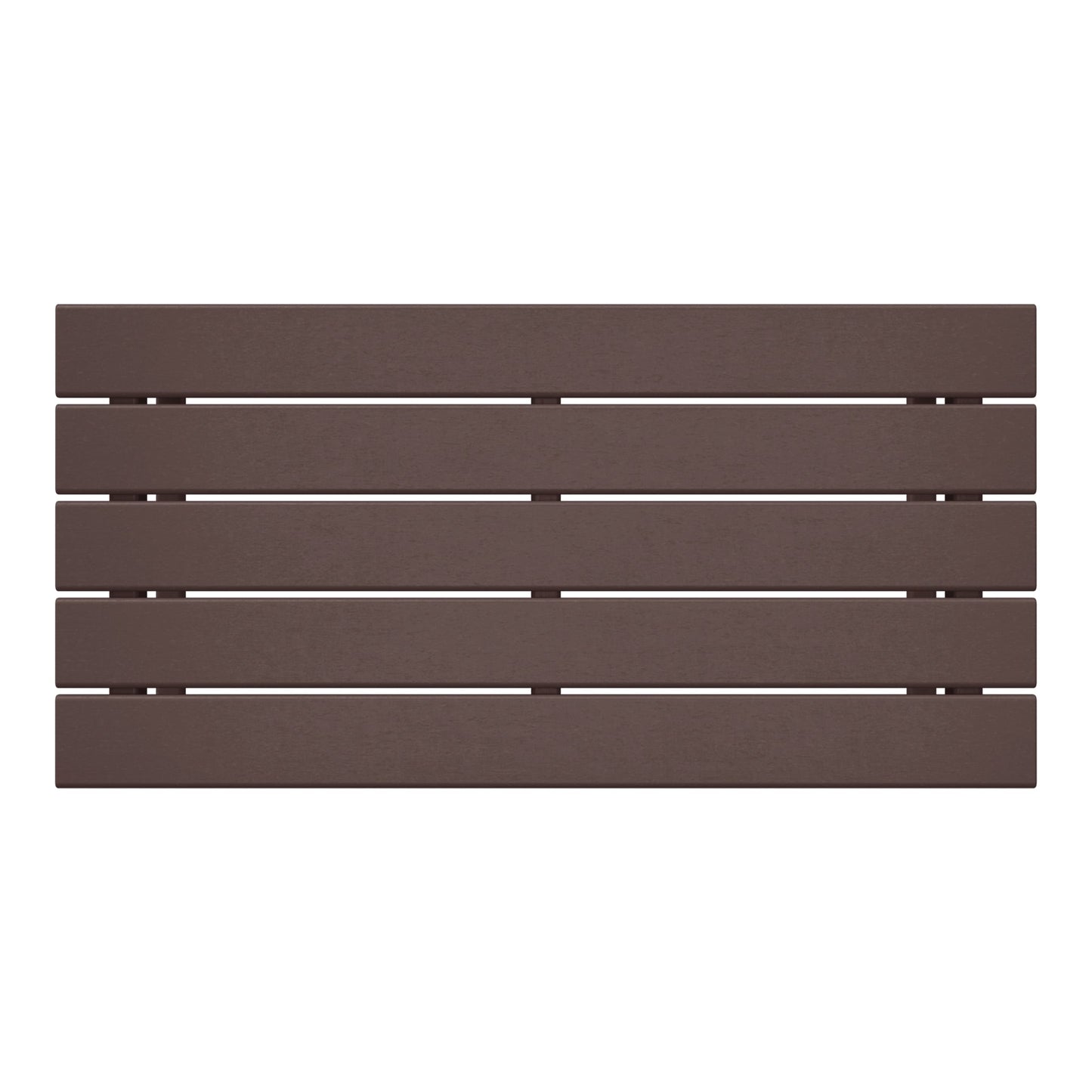 Table basse rectangulaire d'extérieur Polytrends Laguna en PEHD, résistante aux intempéries