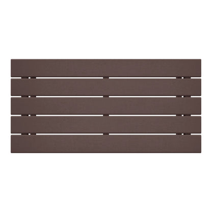 Table basse rectangulaire d'extérieur Polytrends Laguna en PEHD, résistante aux intempéries