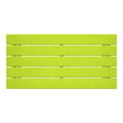 Table basse rectangulaire d'extérieur Polytrends Laguna en PEHD, résistante aux intempéries