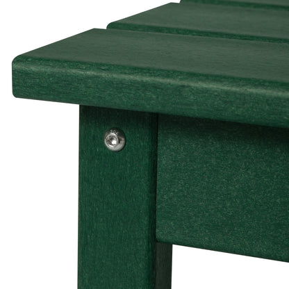 Table basse rectangulaire d'extérieur Polytrends Laguna en PEHD, résistante aux intempéries