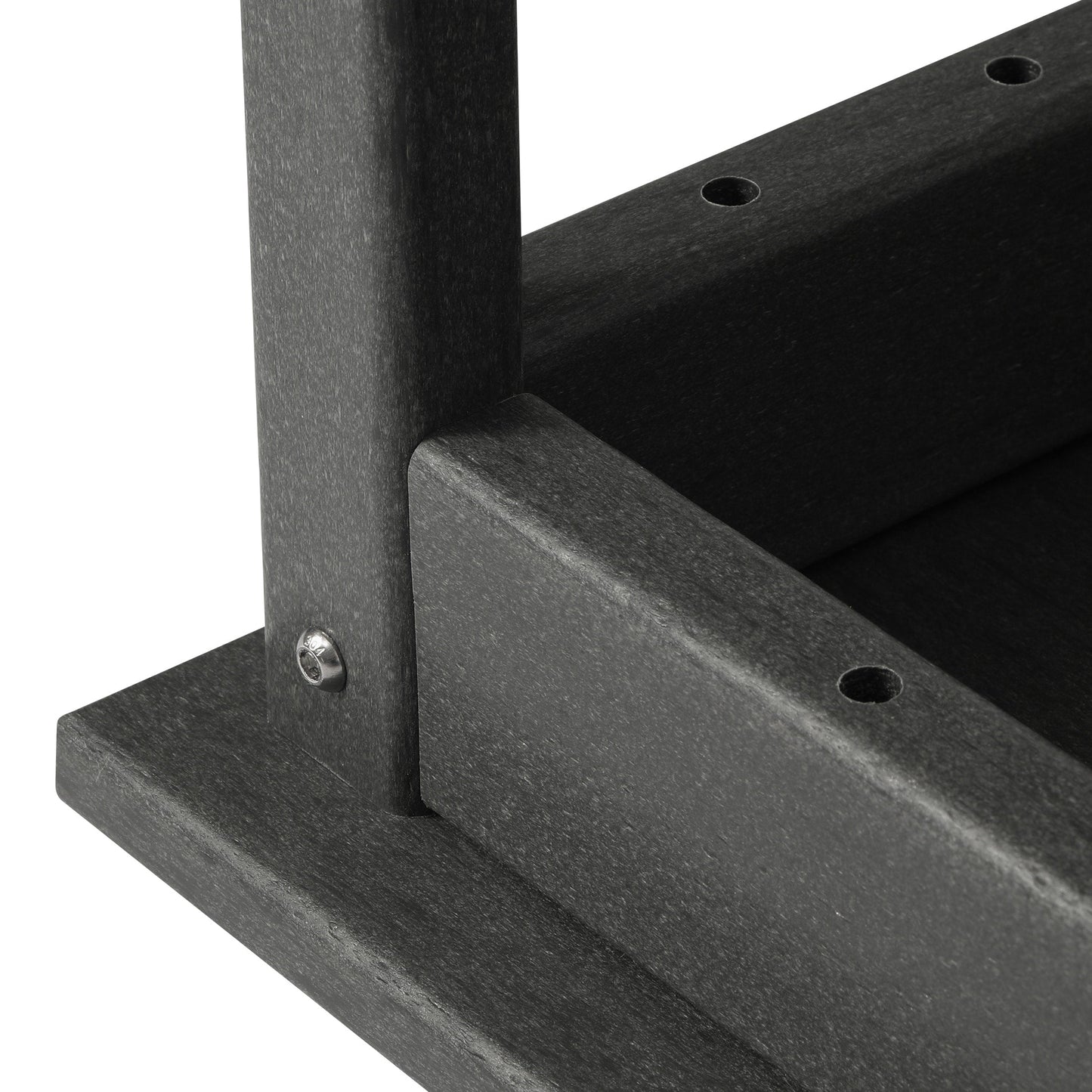 Table basse rectangulaire d'extérieur Polytrends Laguna en PEHD, résistante aux intempéries