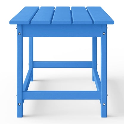 Table basse rectangulaire d'extérieur Polytrends Laguna en PEHD, résistante aux intempéries