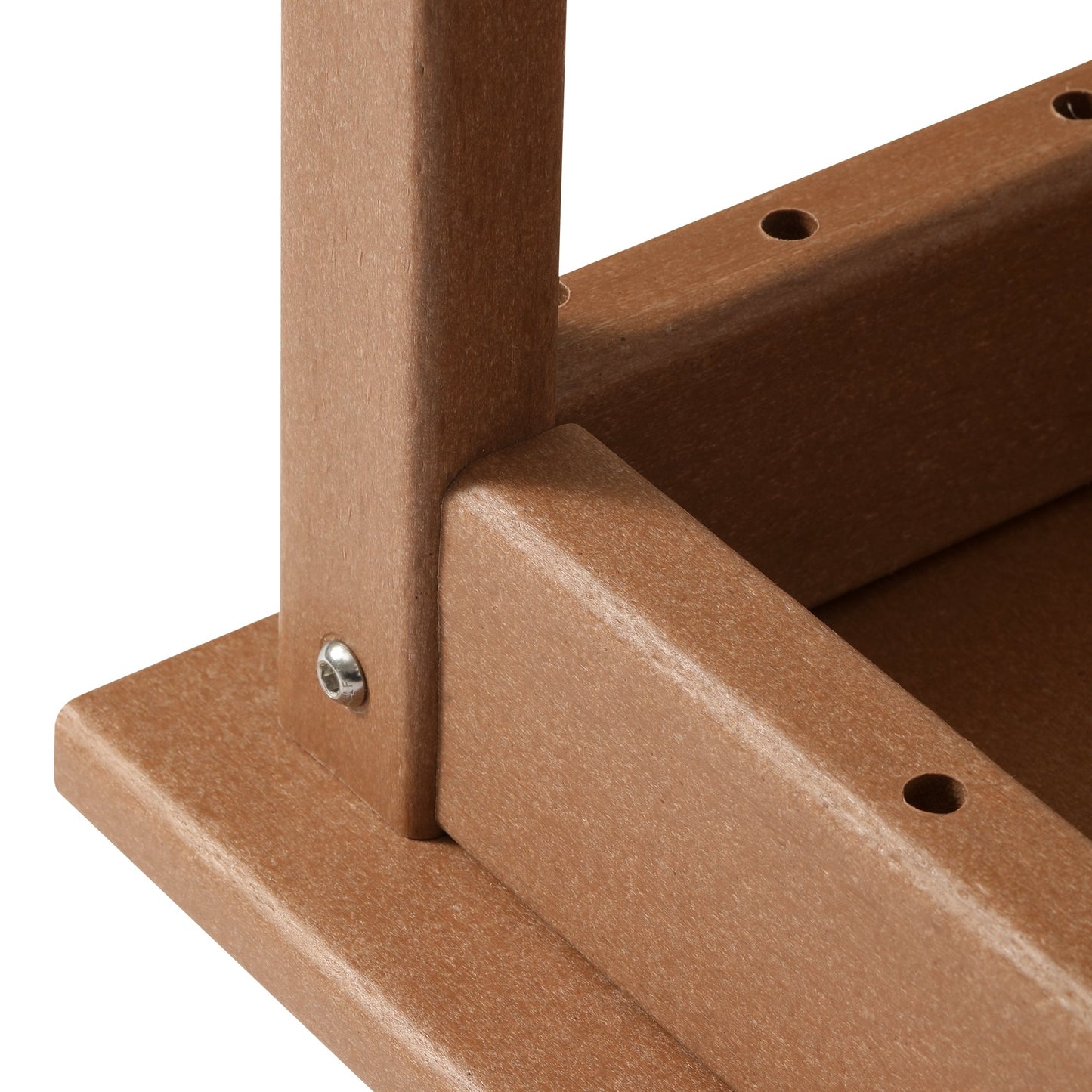 Table basse rectangulaire d'extérieur Polytrends Laguna en PEHD, résistante aux intempéries