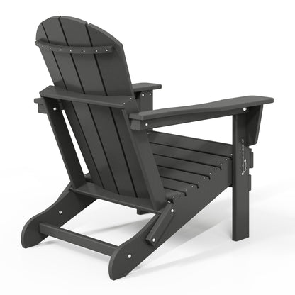 Chaises Adirondack pliantes d'extérieur Polytrends Laguna résistantes aux intempéries (lot de 2)