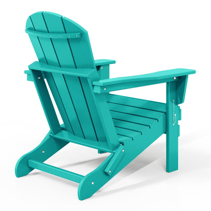 Chaises Adirondack pliantes d'extérieur Polytrends Laguna résistantes aux intempéries (lot de 2)