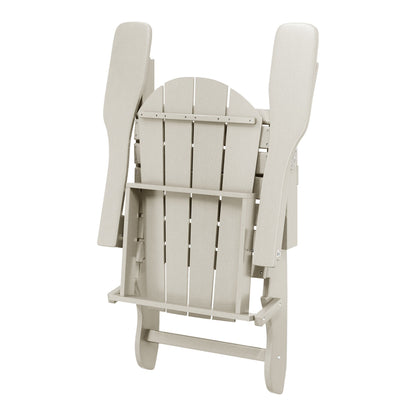 Chaises Adirondack pliantes d'extérieur Polytrends Laguna résistantes aux intempéries (lot de 2)