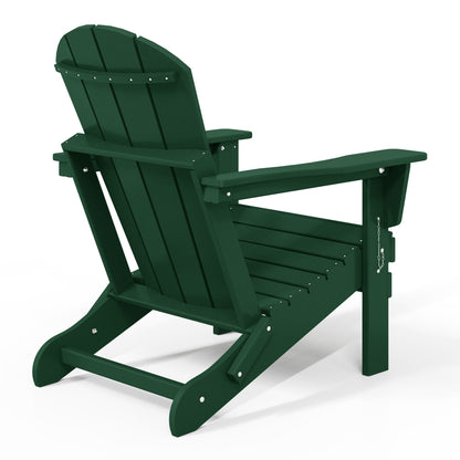 Chaises Adirondack pliantes d'extérieur Polytrends Laguna résistantes aux intempéries (lot de 2)