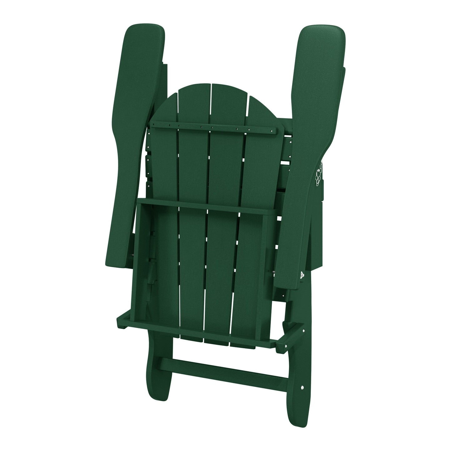Chaises Adirondack pliantes d'extérieur Polytrends Laguna résistantes aux intempéries (lot de 2)