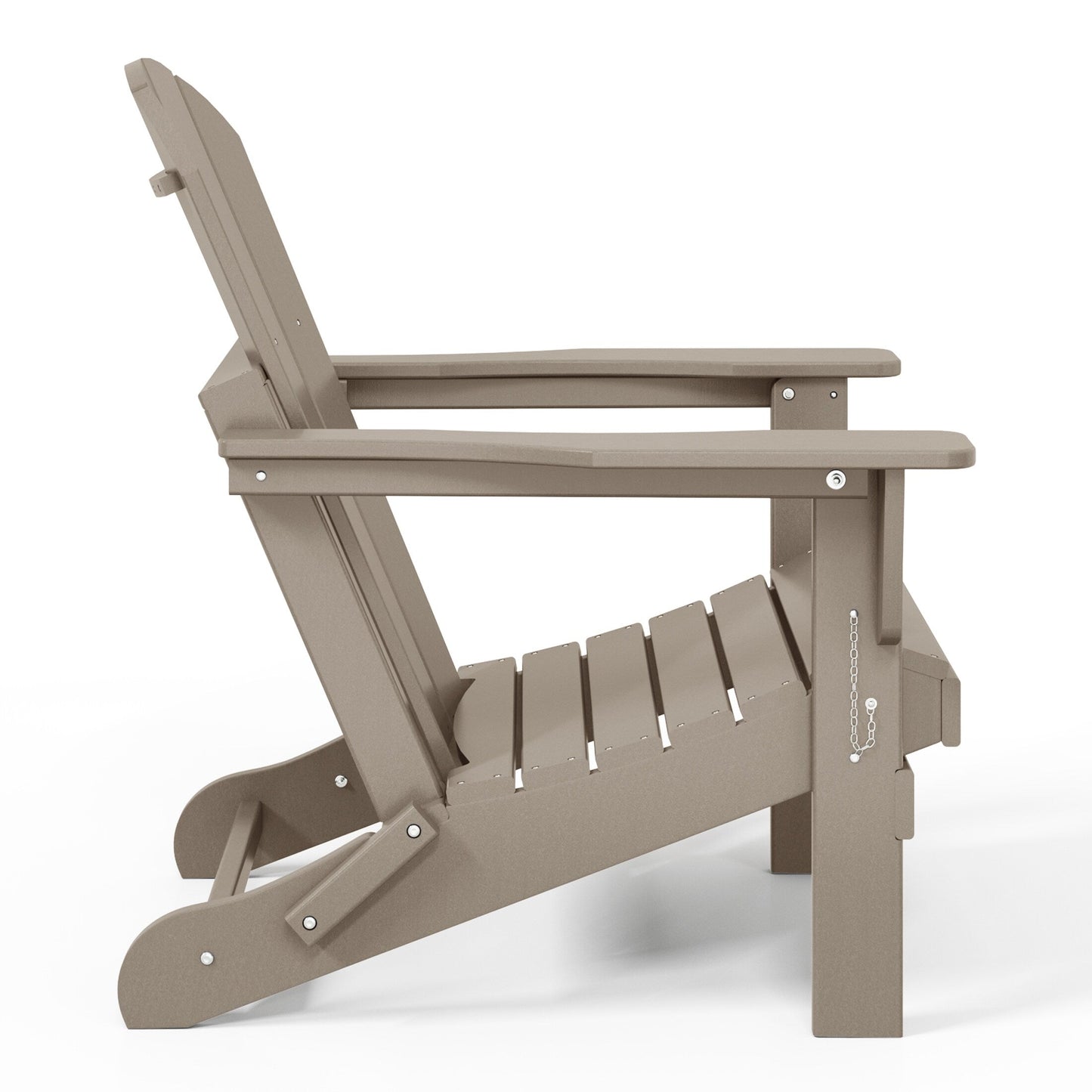 Chaises Adirondack pliantes d'extérieur Polytrends Laguna résistantes aux intempéries (ensemble de 4)