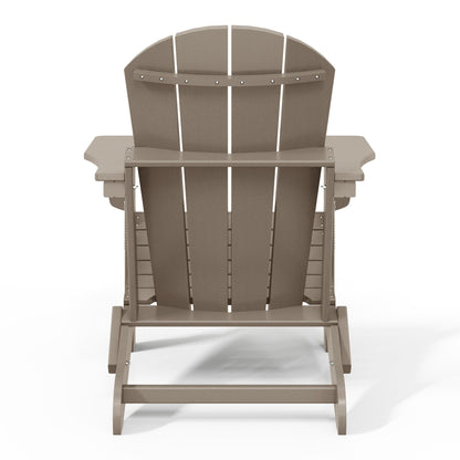 Chaises Adirondack pliantes d'extérieur Polytrends Laguna résistantes aux intempéries (ensemble de 4)