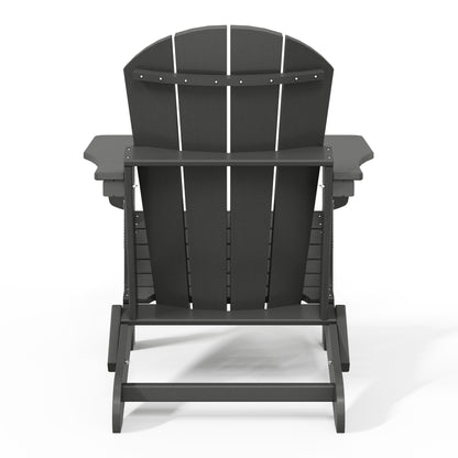 Chaises Adirondack pliantes d'extérieur Polytrends Laguna résistantes aux intempéries (ensemble de 4)