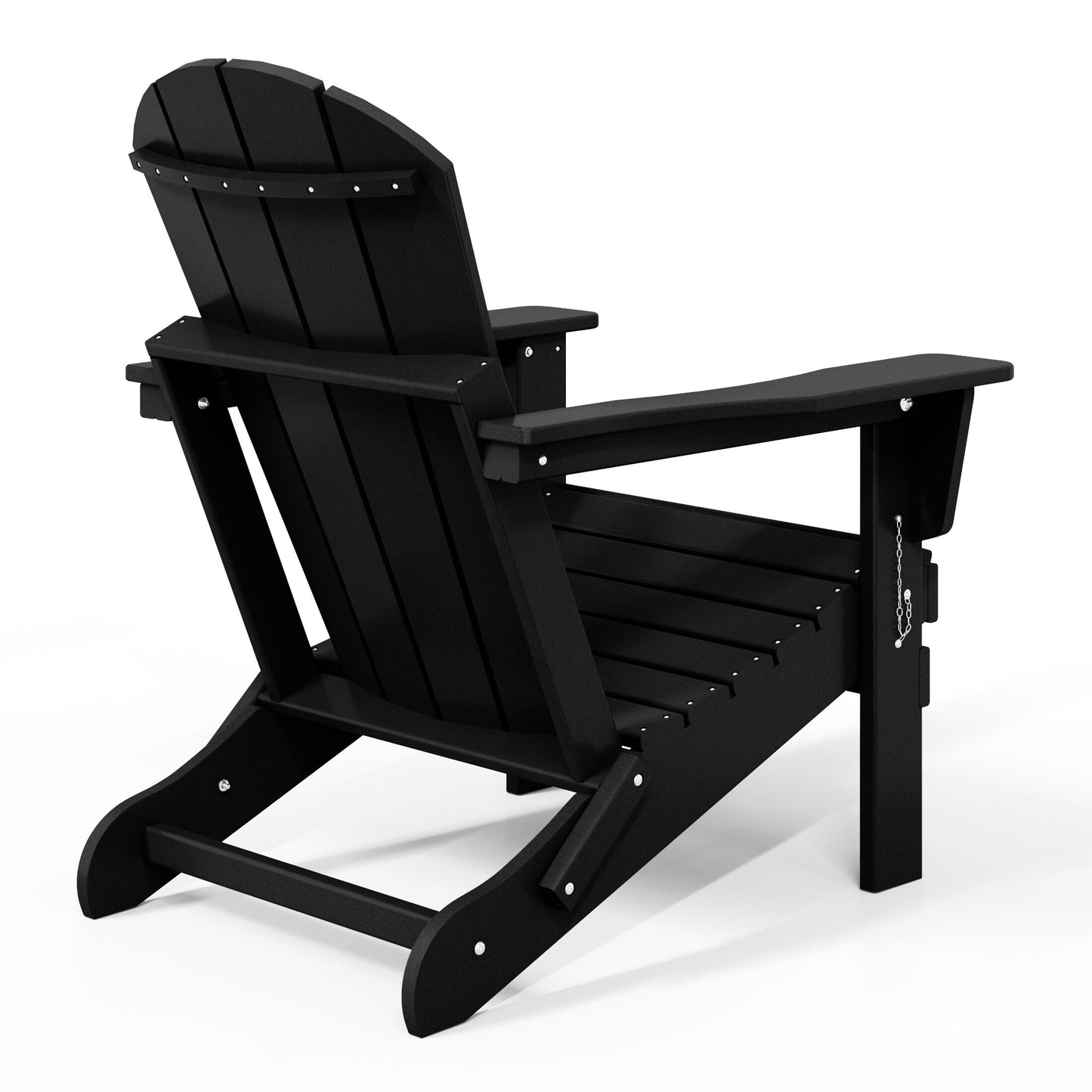 Chaises Adirondack pliantes d'extérieur Polytrends Laguna résistantes aux intempéries (ensemble de 4)