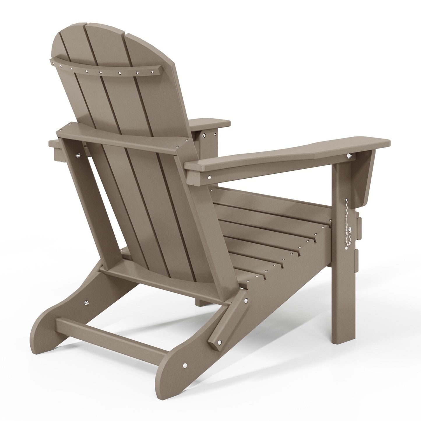 Chaises Adirondack pliantes d'extérieur Polytrends Laguna résistantes aux intempéries (ensemble de 4)