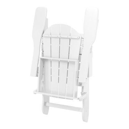 Chaises Adirondack pliantes d'extérieur Polytrends Laguna résistantes aux intempéries (ensemble de 4)