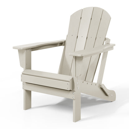 Chaises Adirondack pliantes d'extérieur Polytrends Laguna résistantes aux intempéries (ensemble de 4)