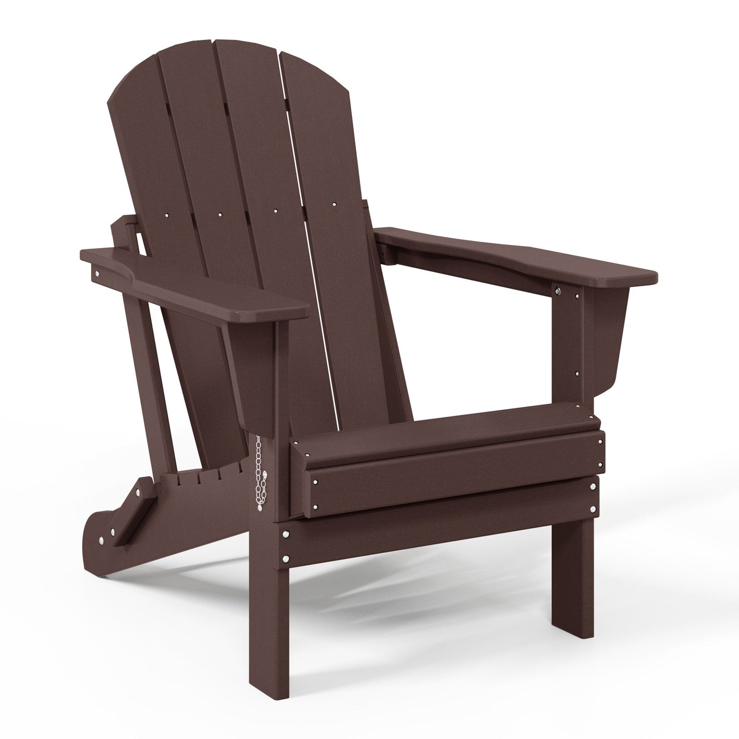 Chaises Adirondack pliantes d'extérieur Polytrends Laguna résistantes aux intempéries (ensemble de 4)