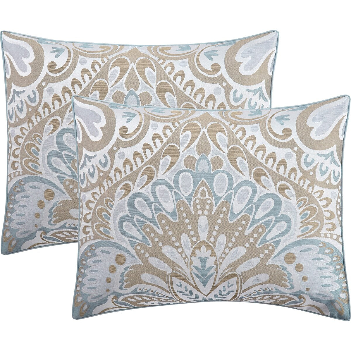 Ensemble de couette 6 pièces Porch &amp; Den Summerfield Jacquard Medallion