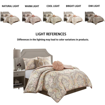 Ensemble de couette 6 pièces Porch &amp; Den Summerfield Jacquard Medallion