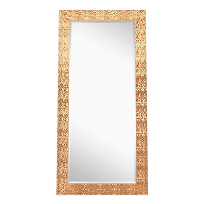 Miroir vertical pleine longueur haut de gamme à motif mosaïque - Sur pied, à incliner, autoportant - Miroir de dressing en pied