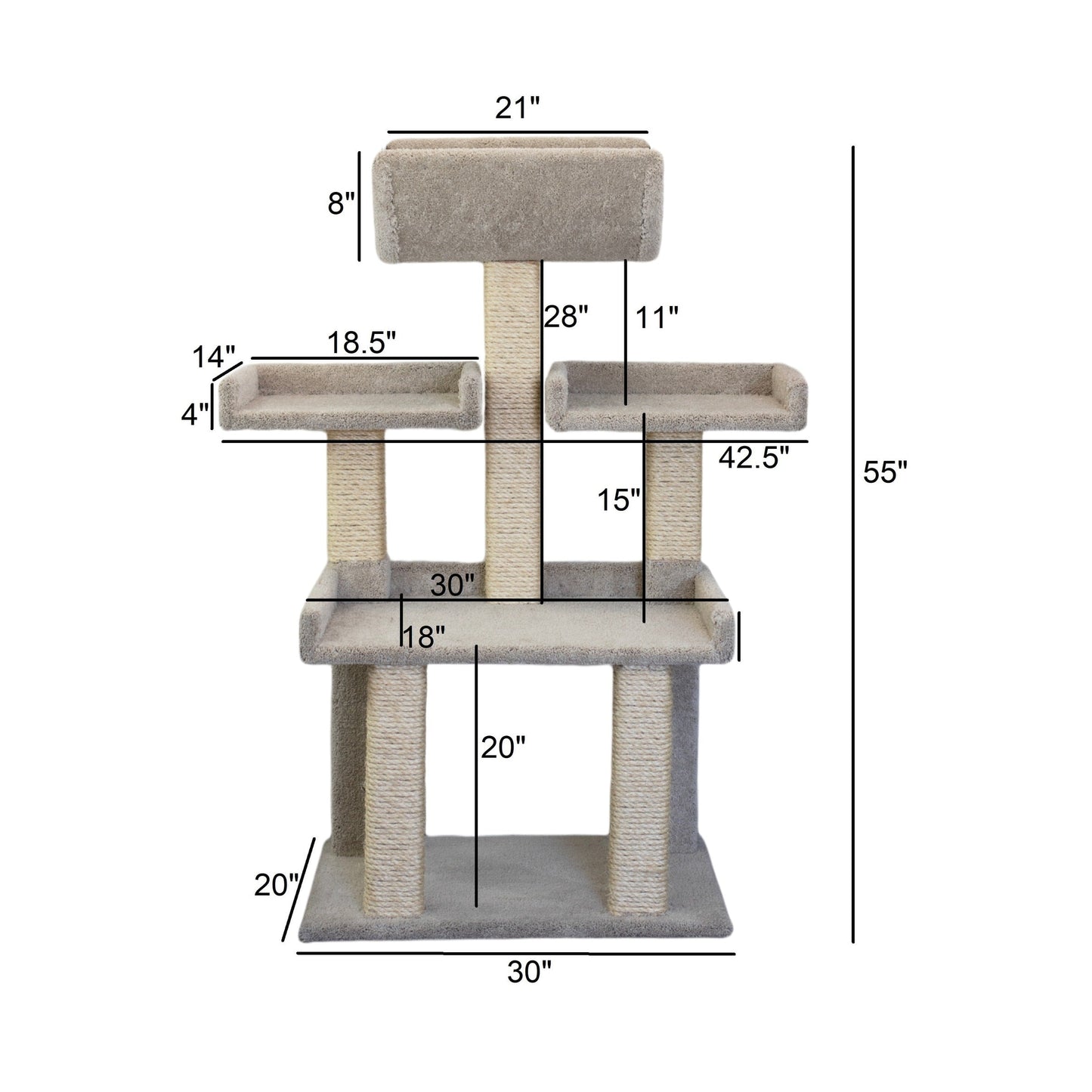Arbre à chat Prestige extra large pour grands chats