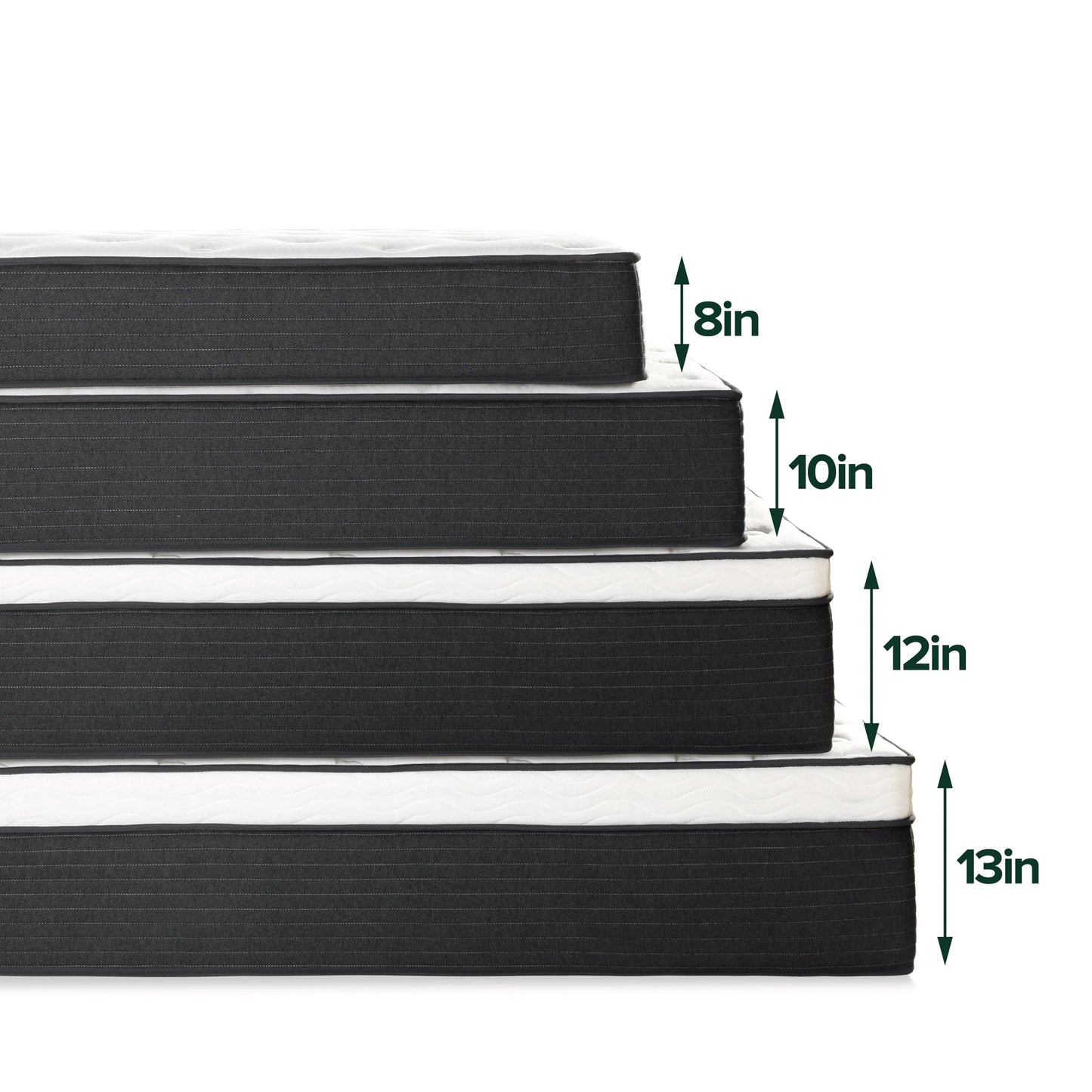 Matelas hybride à ressorts ensachés Priage by ZINUS de 20 cm (8 pouces) pour un confort optimal