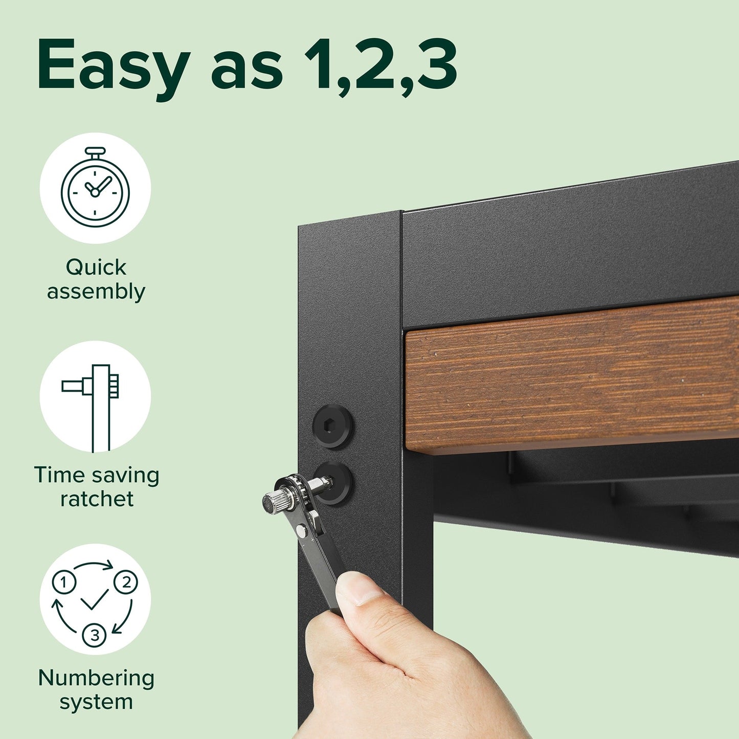 Cadre de lit plateforme Priage de ZINUS en bambou marron et métal