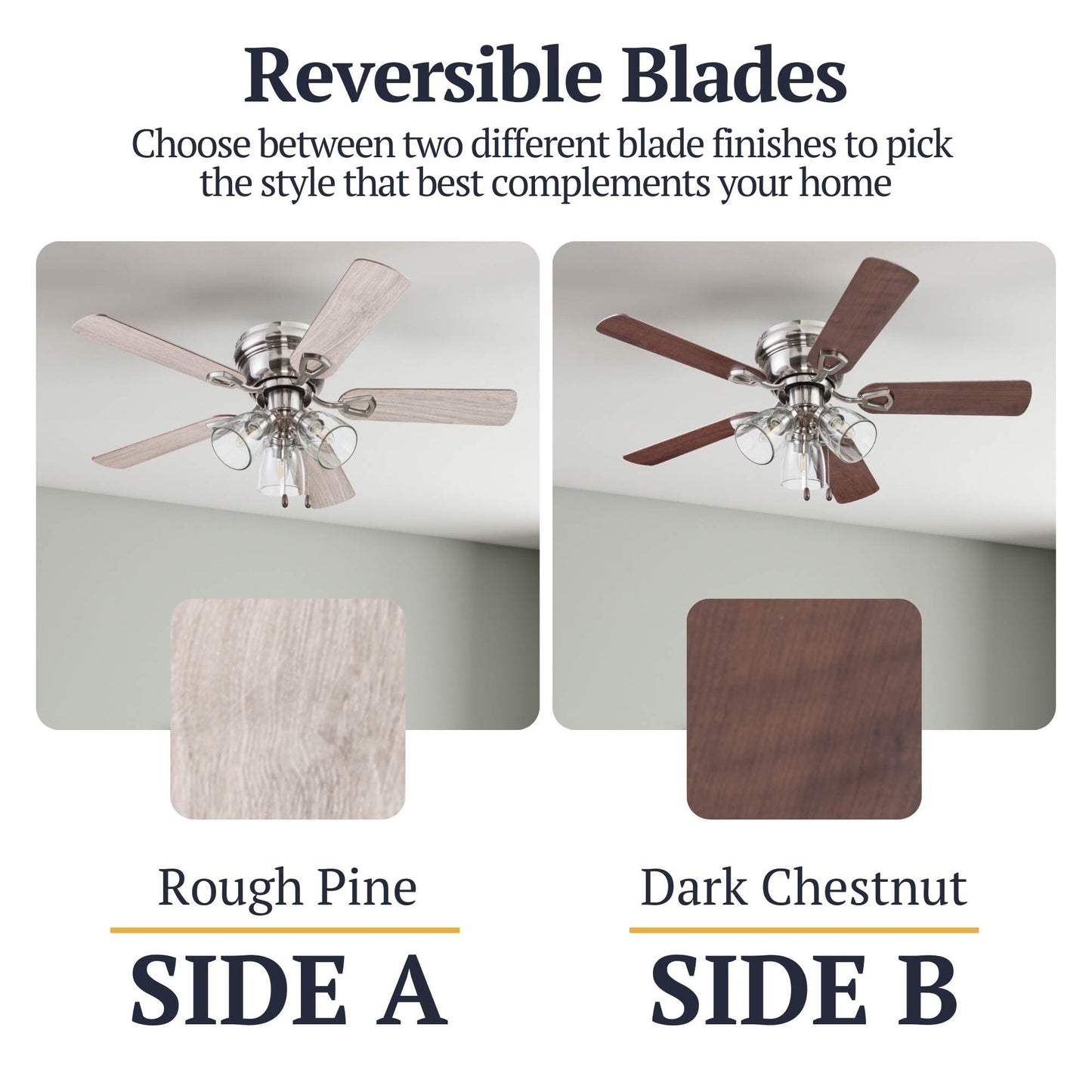 Ventilateur de plafond intérieur Prominence Home Renton style ferme traditionnelle