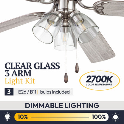 Ventilateur de plafond intérieur Prominence Home Renton style ferme traditionnelle