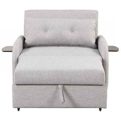 Canapé-lit gigogne 3 en 1 avec table à 2 oreilles